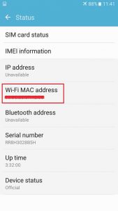 Cara mengetahui MAC Address dari HP