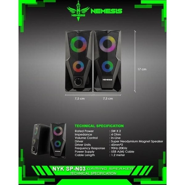 Speaker Gaming NYK SP-N03