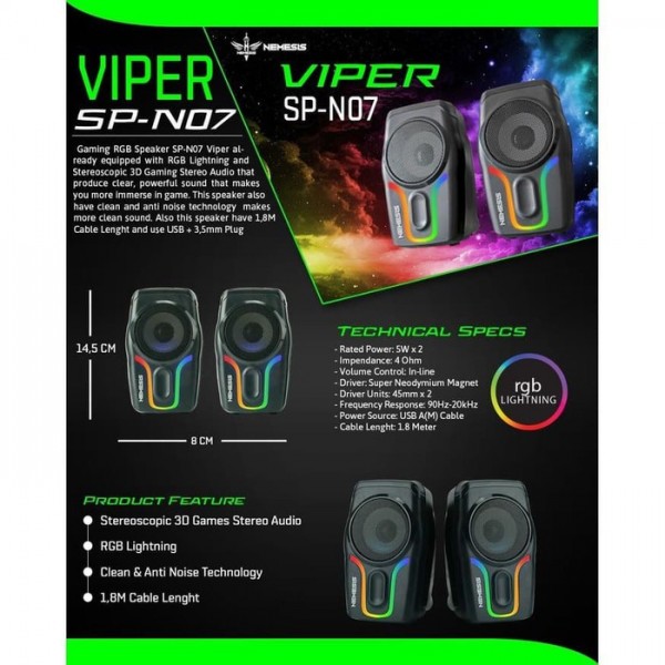 Speaker Gaming NYK SP-N07 Viper