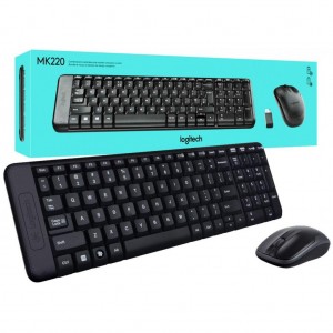 Keyboard Mouse Gaming Logitech MK220 Wireless