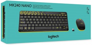 Keyboard Mouse Gaming Logitech MK240 Wireless