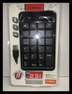 Numeric Keypad Cliptec RZK231 USB